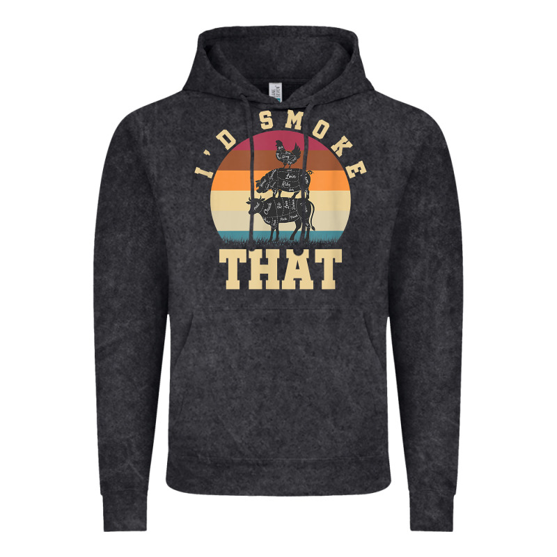 Id Smoke That Funny Smoked Pork Meat Lover Bbq Gift Barbecue T Shirt Vintage Hoodie by linhVisuals | Teevron