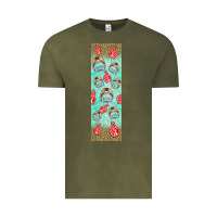 Vintage Olive american football with lightning bolt  pen wrap Vintage Tee - BundleAndBundleShop