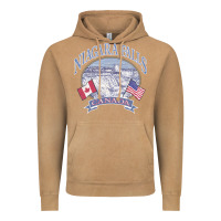 Vintage Camel americana niagara falls scene canada america flags sweatshirt Vintage Hoodie - linhVisuals