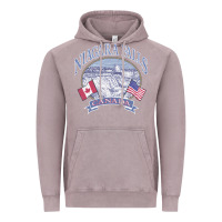 Vintage Zinc americana niagara falls scene canada america flags sweatshirt Vintage Hoodie - linhVisuals