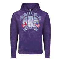 Cloud Purple americana niagara falls scene canada america flags sweatshirt Vintage Hoodie - linhVisuals