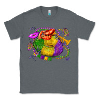 Charcoal Heather mardi gras lips olivia Classic Tee - OliviaCreatesArt