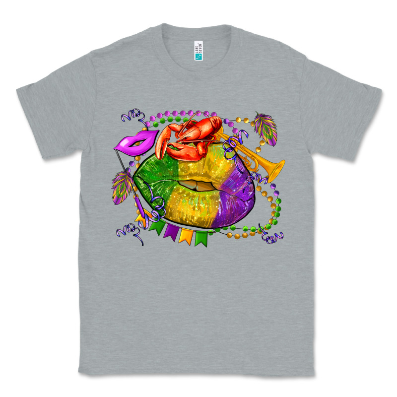 Mardi Gras Lips Olivia Classic Tee by OliviaCreatesArt | Teevron