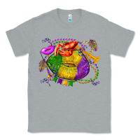 Heather Grey mardi gras lips olivia Classic Tee - OliviaCreatesArt
