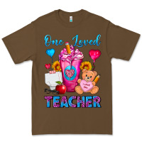 Cacao One Loved Teacher Valentines Day Cold Drink Frappe Premium Tee - FaDigitalArtStudio