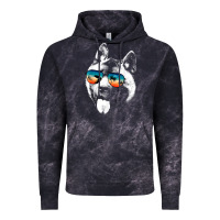 Cloud Black american akita shirts with glasses sunglasses retro style t shirt Vintage Hoodie - linhVisuals