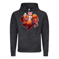 Vintage Black turning red Merch Vintage Hoodie - linhVisuals