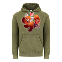 Vintage Olive turning red Merch Vintage Hoodie - linhVisuals