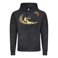 Vintage Black kite kiteboarding kiting kitesurfing kitesurf gift premium t shirt Vintage Hoodie - linhVisuals