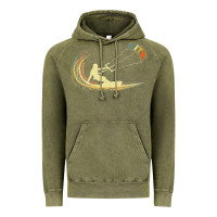 Vintage Olive kite kiteboarding kiting kitesurfing kitesurf gift premium t shirt Vintage Hoodie - linhVisuals