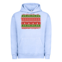 Pigment Grape Ice knitted christmas reindeer pine tree background Urban Hoodie - Jasminsmagicworld