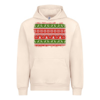 Sandshell knitted christmas reindeer pine tree background Urban Hoodie - Jasminsmagicworld