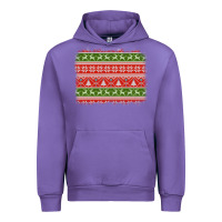 Tulip knitted christmas reindeer pine tree background Urban Hoodie - Jasminsmagicworld