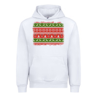 White knitted christmas reindeer pine tree background Urban Hoodie - Jasminsmagicworld