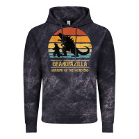 Cloud Black mens grandpazilla grandpa of monsters retro halloween christmas t shir Vintage Hoodie - linhVisuals