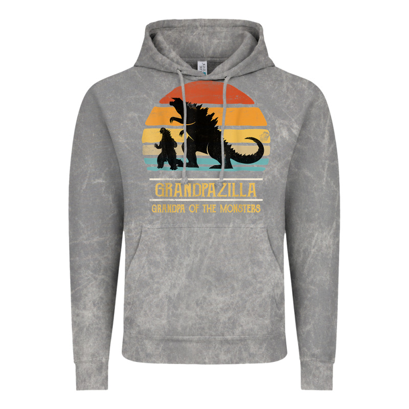 Mens Grandpazilla Grandpa Of Monsters Retro Halloween Christmas T Shir Vintage Hoodie by linhVisuals | Teevron