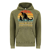 Vintage Olive mens grandpazilla grandpa of monsters retro halloween christmas t shir Vintage Hoodie - linhVisuals