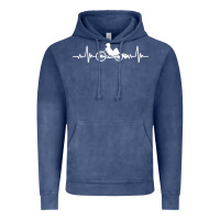 Vintage Denim great recumbent bike heartbeat design cycling t shirt Vintage Hoodie - linhVisuals