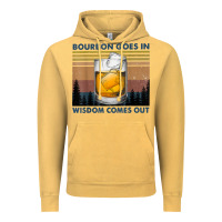 Vintage Mustard bourbon goes in wisdom comes out vintage t shirt Vintage Hoodie - linhVisuals