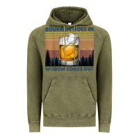 Vintage Olive bourbon goes in wisdom comes out vintage t shirt Vintage Hoodie - linhVisuals