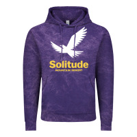 Cloud Purple Solitude Mountain Resort Vintage Hoodie - linhVisuals