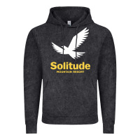 Vintage Black Solitude Mountain Resort Vintage Hoodie - linhVisuals