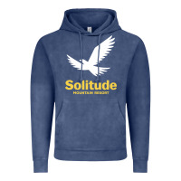 Vintage Denim Solitude Mountain Resort Vintage Hoodie - linhVisuals
