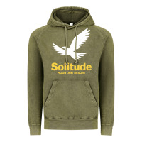 Vintage Olive Solitude Mountain Resort Vintage Hoodie - linhVisuals