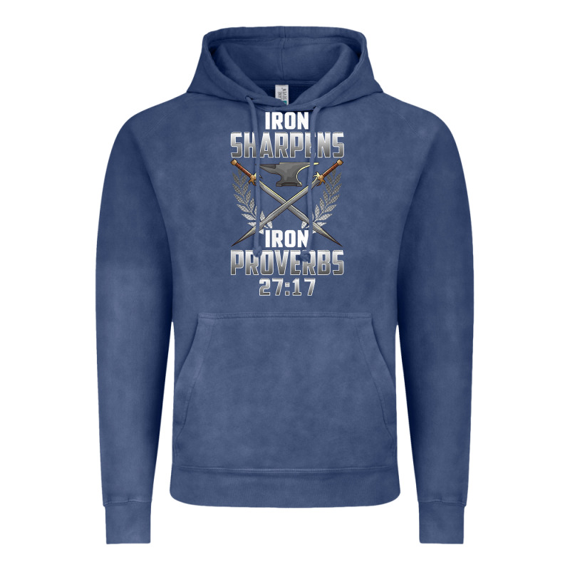 Iron Sharpens Iron Quote Proverbs 2717 Christian Cool Gift T Shirt Vintage Hoodie by linhVisuals | Teevron