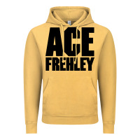 Vintage Mustard the-ace-frehley-trouble-walkin-cool Vintage Hoodie - linhVisuals