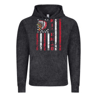 Vintage Black mi’kmaq tribe native american flag mi’kmaq heritage related t shir Vintage Hoodie - linhVisuals