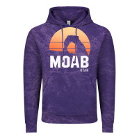 Cloud Purple moab utah arches national park vintage retro outdoor hiking pullover h Vintage Hoodie - linhVisuals