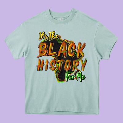 It's The Black History For Me Heavy Core Tee Designed By Howdyjamesfarm