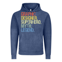 Vintage Denim funny graphic designer t shirt Vintage Hoodie - linhVisuals