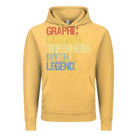 Vintage Mustard funny graphic designer t shirt Vintage Hoodie - linhVisuals