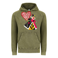 Vintage Olive alice in wonderland queen of hearts off with their heads tank top Vintage Hoodie - linhVisuals