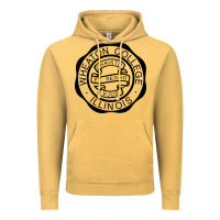 Vintage Mustard wheaton college illinois Vintage Hoodie - linhVisuals