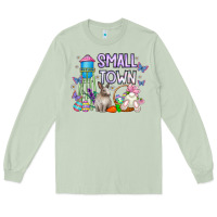 Matcha Small Town Easter Day Long Sleeve Tee - CowhideDigitalArt