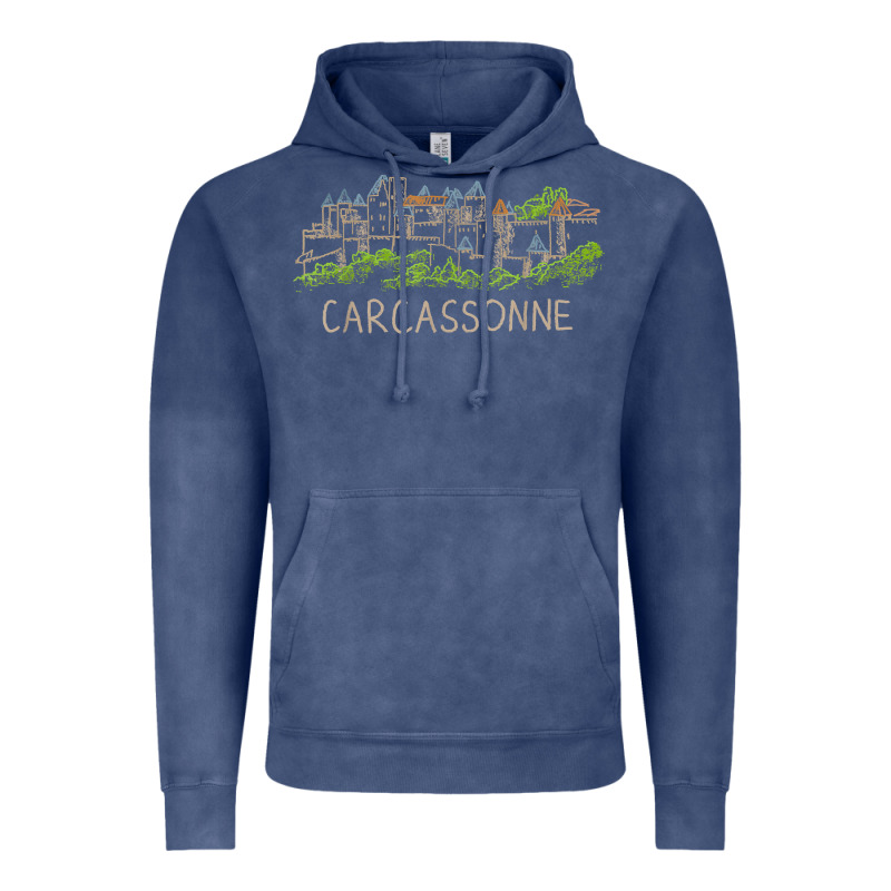 Carcassonne France Unique Hand Drawn Art Gift Men Women T Shirt Vintage Hoodie by linhVisuals | Teevron