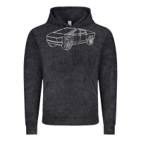 Cybertrucks Line Art Pocket Futuristic Ev Truck Cyber Design T Shirt Vintage Hoodie | Teevron