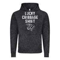 Vintage Black funny cribbage shirt lucky card game player lover gift t shirt Vintage Hoodie - linhVisuals