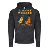 Vintage Black i like golf and bourbon and maybe 3 people t shirt Vintage Hoodie - linhVisuals