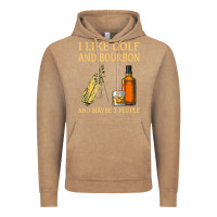 Vintage Coffee i like golf and bourbon and maybe 3 people t shirt Vintage Hoodie - linhVisuals