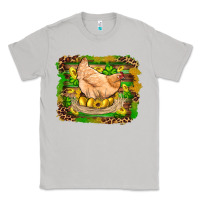 Moon Dust st patricks day farm chicken gold eggs leopard serape glitter Classic Tee - Artiststas