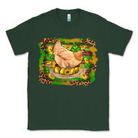 Sports Green st patricks day farm chicken gold eggs leopard serape glitter Classic Tee - Artiststas