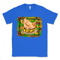 True Royal st patricks day farm chicken gold eggs leopard serape glitter Classic Tee - Artiststas