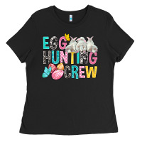 Black Egg Hunting Crew easter Day Ladies Tee - BundleAndBundleShop