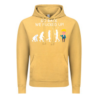 Vintage Mustard go back we fucked up funny anti trump 2020 election apparel t shirt Vintage Hoodie - linhVisuals