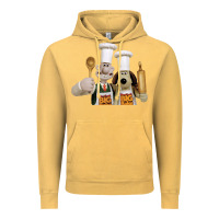Vintage Mustard Wallace Gourmeat Vintage Hoodie - linhVisuals