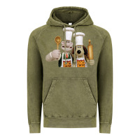 Vintage Olive Wallace Gourmeat Vintage Hoodie - linhVisuals